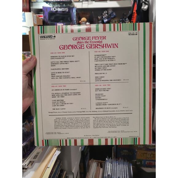 George Feyer Plays The Essential George Gershwin (1974) Vanguard VSD61/62 2 LPs - Picture 2 of 4